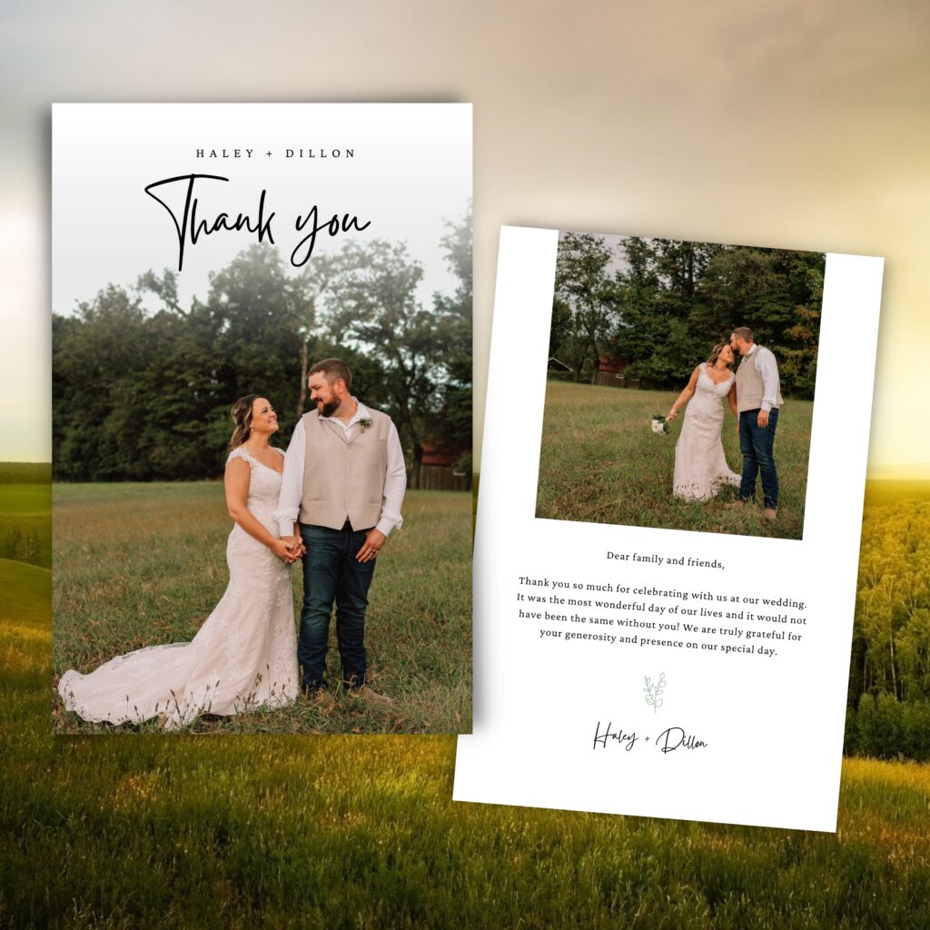 Zatezalo Wedding Thank-you Card