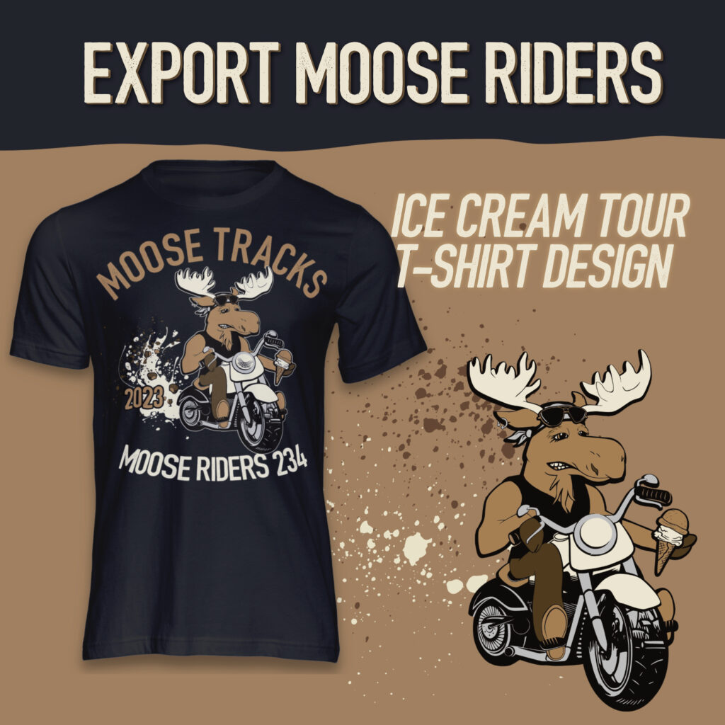 Export Moose Riders T-Shirt